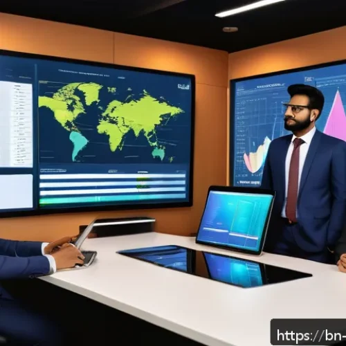 클라우드 관리형 서비스 활용 방법 - A modern office environment showcasing a diverse team of Bengali business professionals collaboratin...